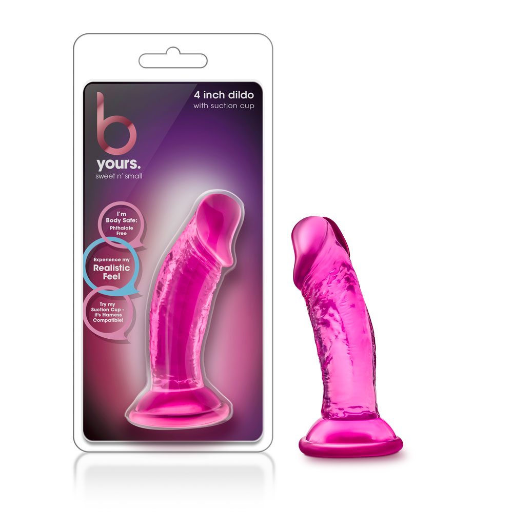 b yours sweet n' small 4 inch dildo with suction cup pink b yours sweet n' small 4 inch dildo with suction cup pink