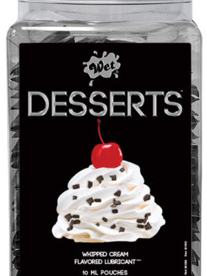 wet desserts whipped cream .33 fl oz pouch counter bowl 144pc wet desserts whipped cream .33 fl oz pouch counter bowl 144pc