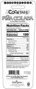 pina colada cocktail sucker