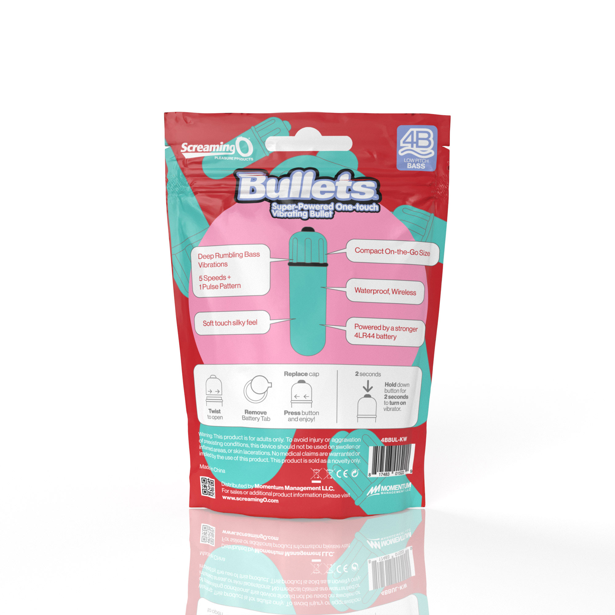 screaming o 4b bullet super powered one touch vibrating bullet kiwi