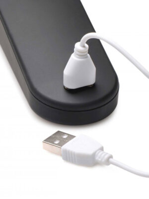 thunder wand 72x silicone heating wand massager black