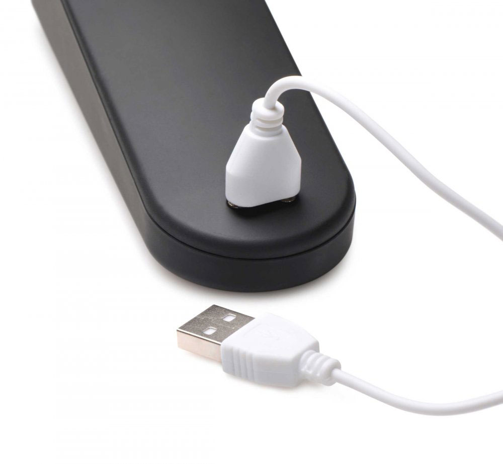 thunder wand 72x silicone heating wand massager black