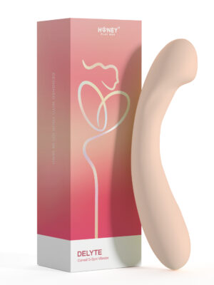 delyte curved g spot vibrator flesh delyte curved g spot vibrator flesh