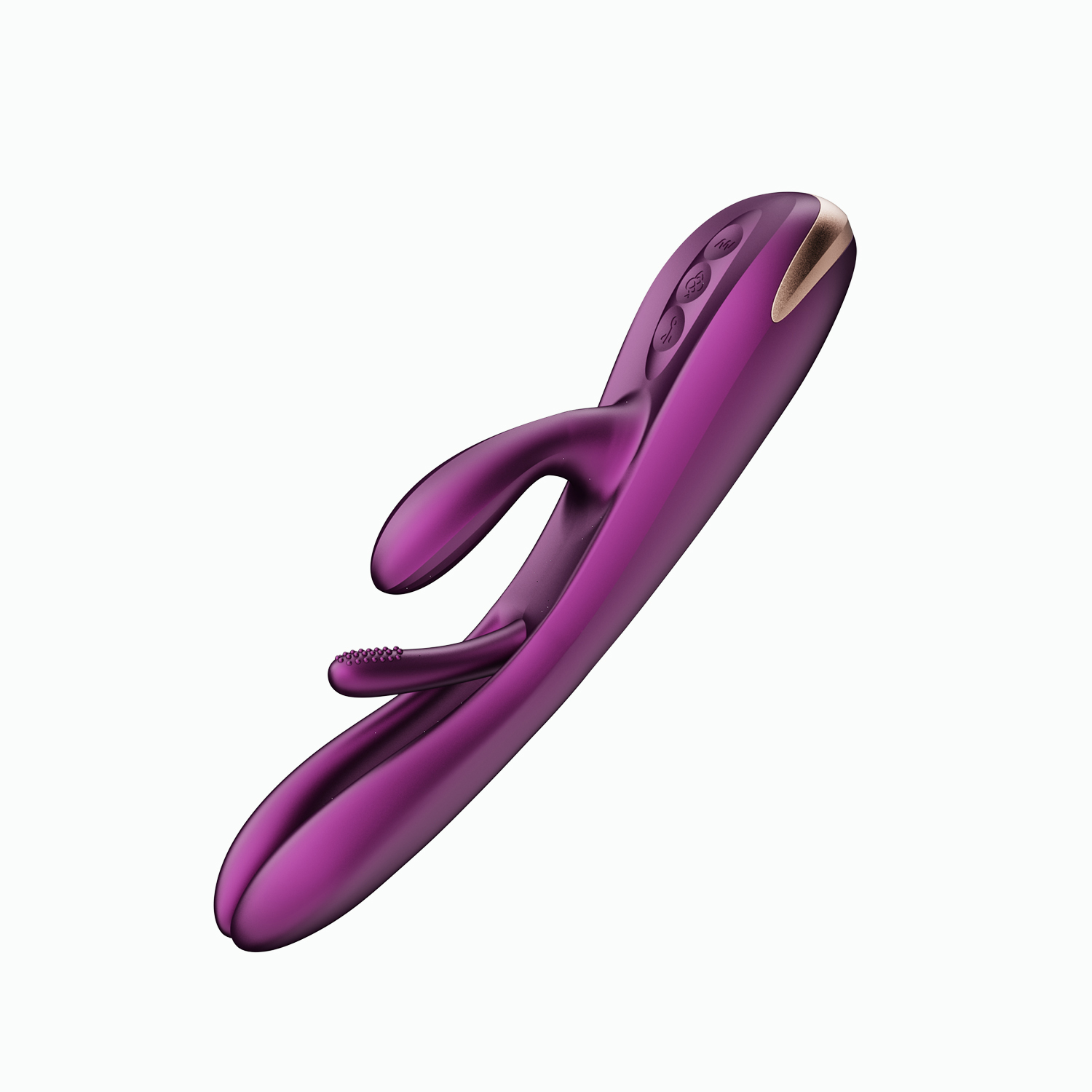 terri app controlled tapping rabbit vibrator purple