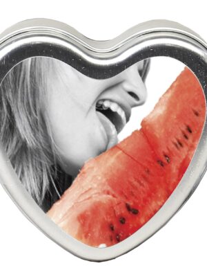 edible heart candle watermelon 4 oz