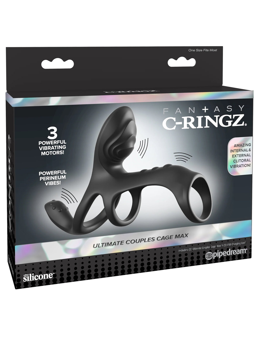 fantasy c ringz ultimate couples cage max black