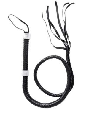 rhinestone handle whip black rhinestone handle whip black