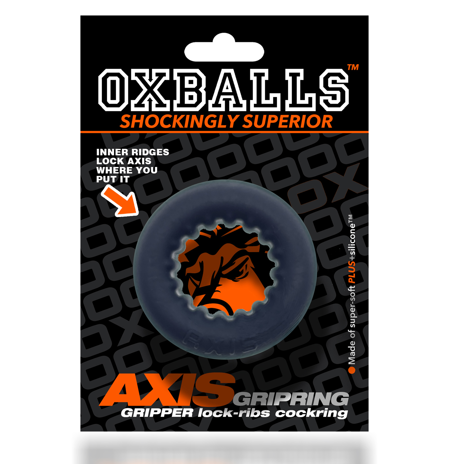 axis rib griphold cockring black ice