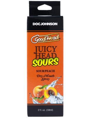 goodhead juicy head dry mouth spray sour peach 2 oz