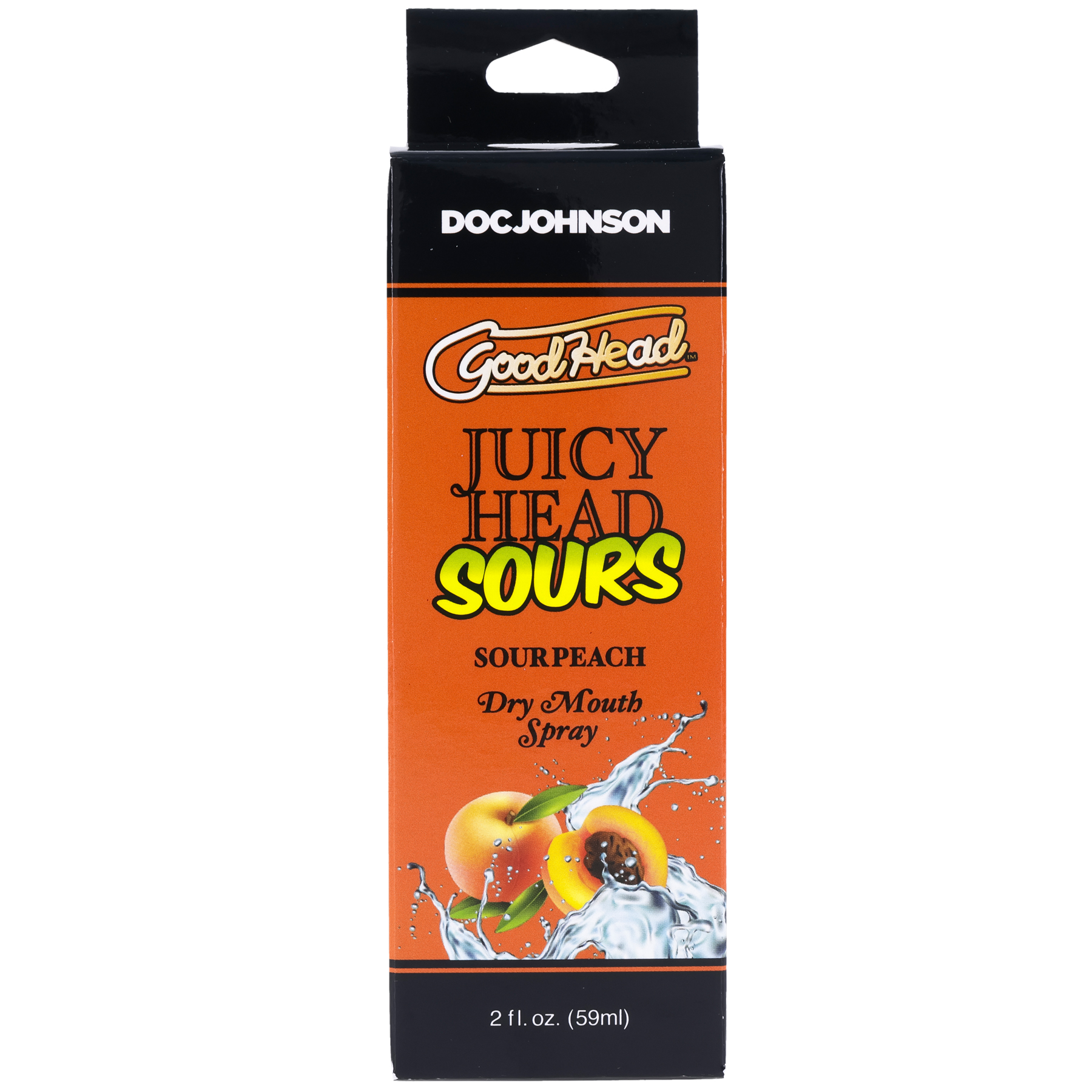 goodhead juicy head dry mouth spray sour peach 2 oz
