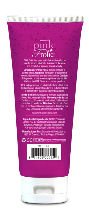 pink frolic 3.3 oz. tube pink frolic 3.3 oz. tube