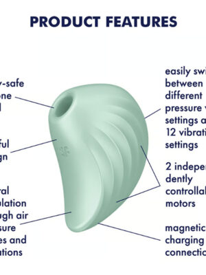 satisfyer pear diver air pulse stimulator plus vibration mint