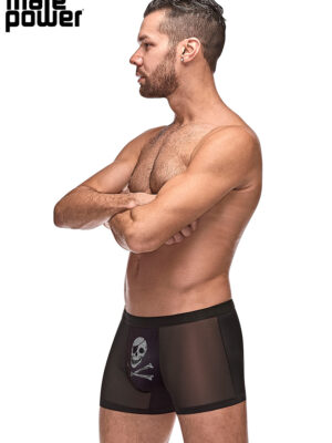 private screening skull pouch short black