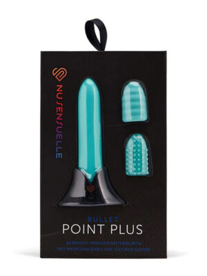 nu sensuelle point plus bullet with textured sleeves tiffany blue