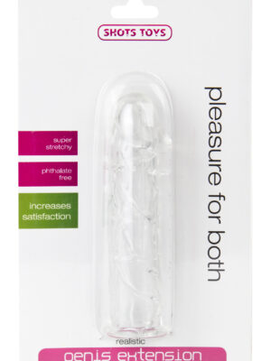 realistic penis extension transparent