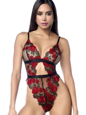 teddy large/xl black/red