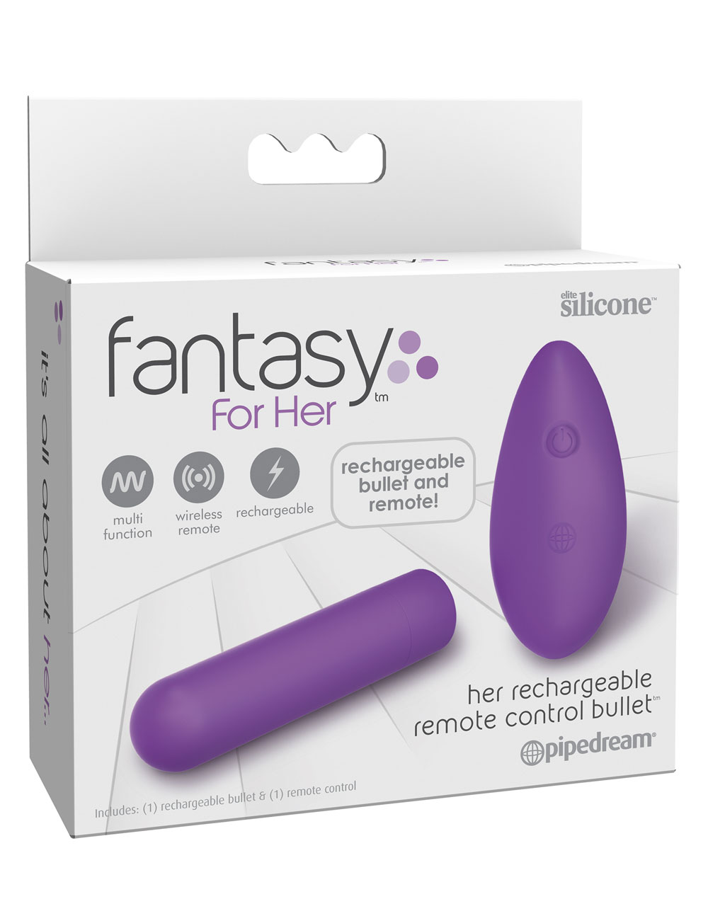 fantasy for her her rechargeable remote control bullet purple fantasy for her her rechargeable remote control bullet purple