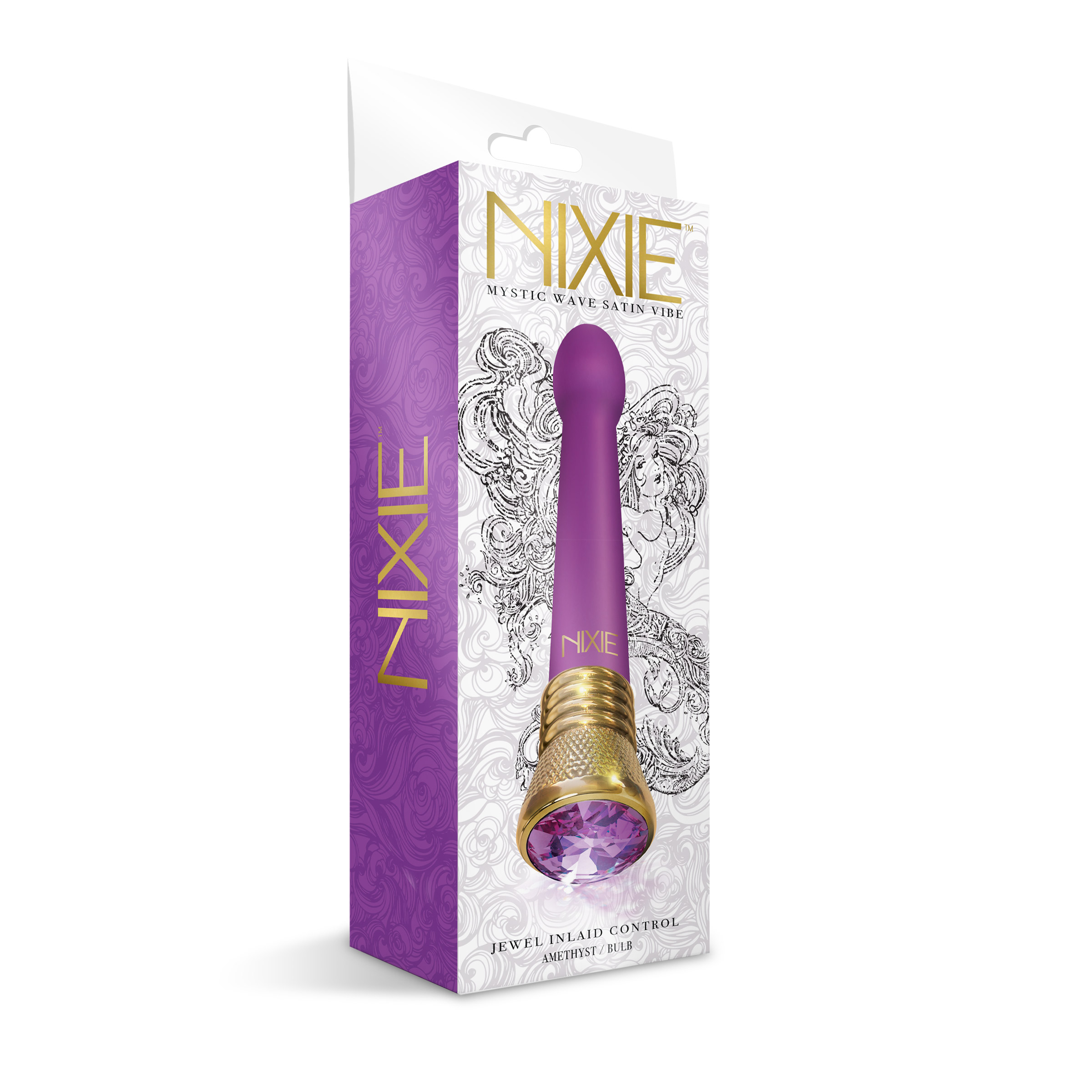 nixie jewel satin bulb vibe 10 function amethyst