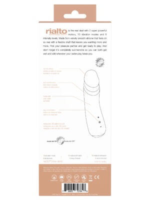 rialto rechargeable vibrator vanilla rialto rechargeable vibrator vanilla