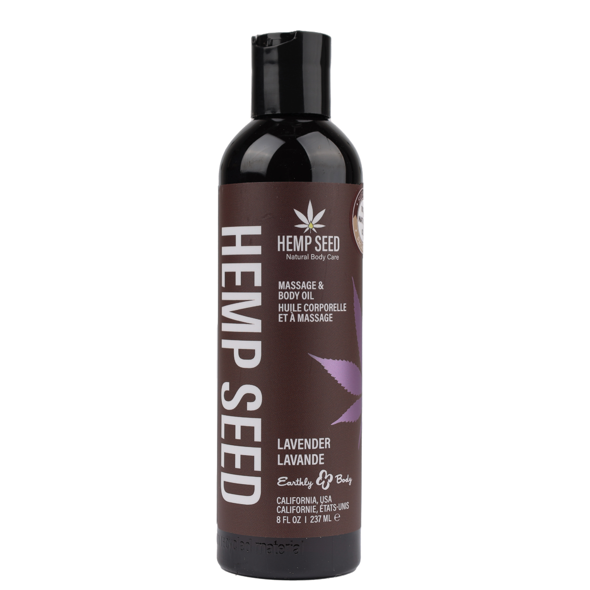 hemp seed massage and body oil lavender 8 fl. oz./ 237ml