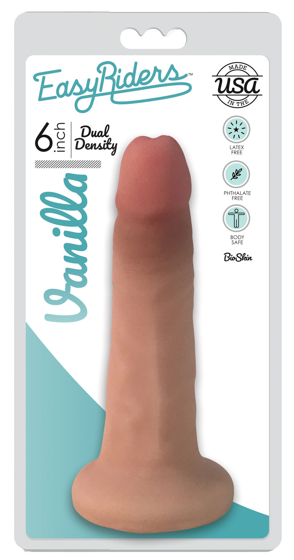 easy riders 6 inch slim dong vanilla