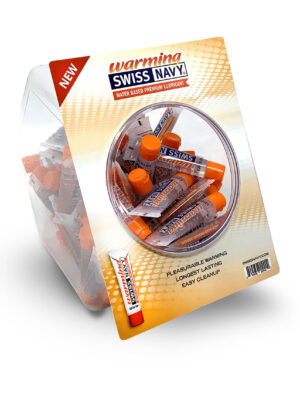 swiss navy warming lubricant 10ml 100ct fishbowl