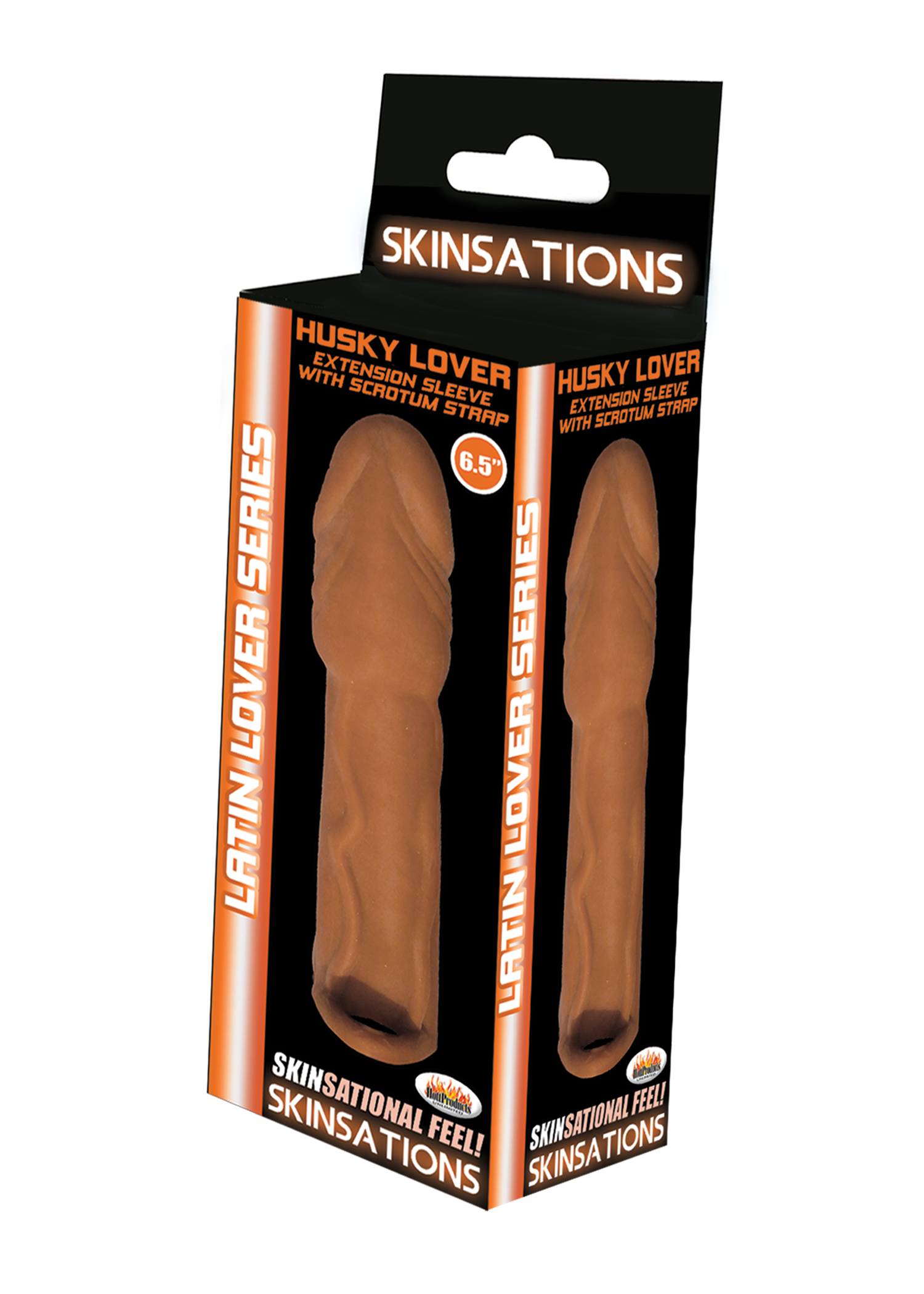 skinsations latin lover series husky lover 6.5 inch brown