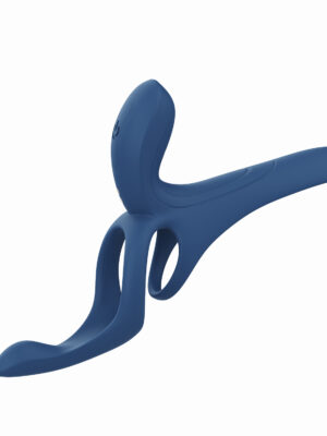 pleasure pivot app controlled couples vibrator navy blue