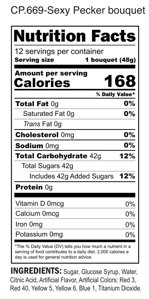 candy penis bouquet 12 piece display