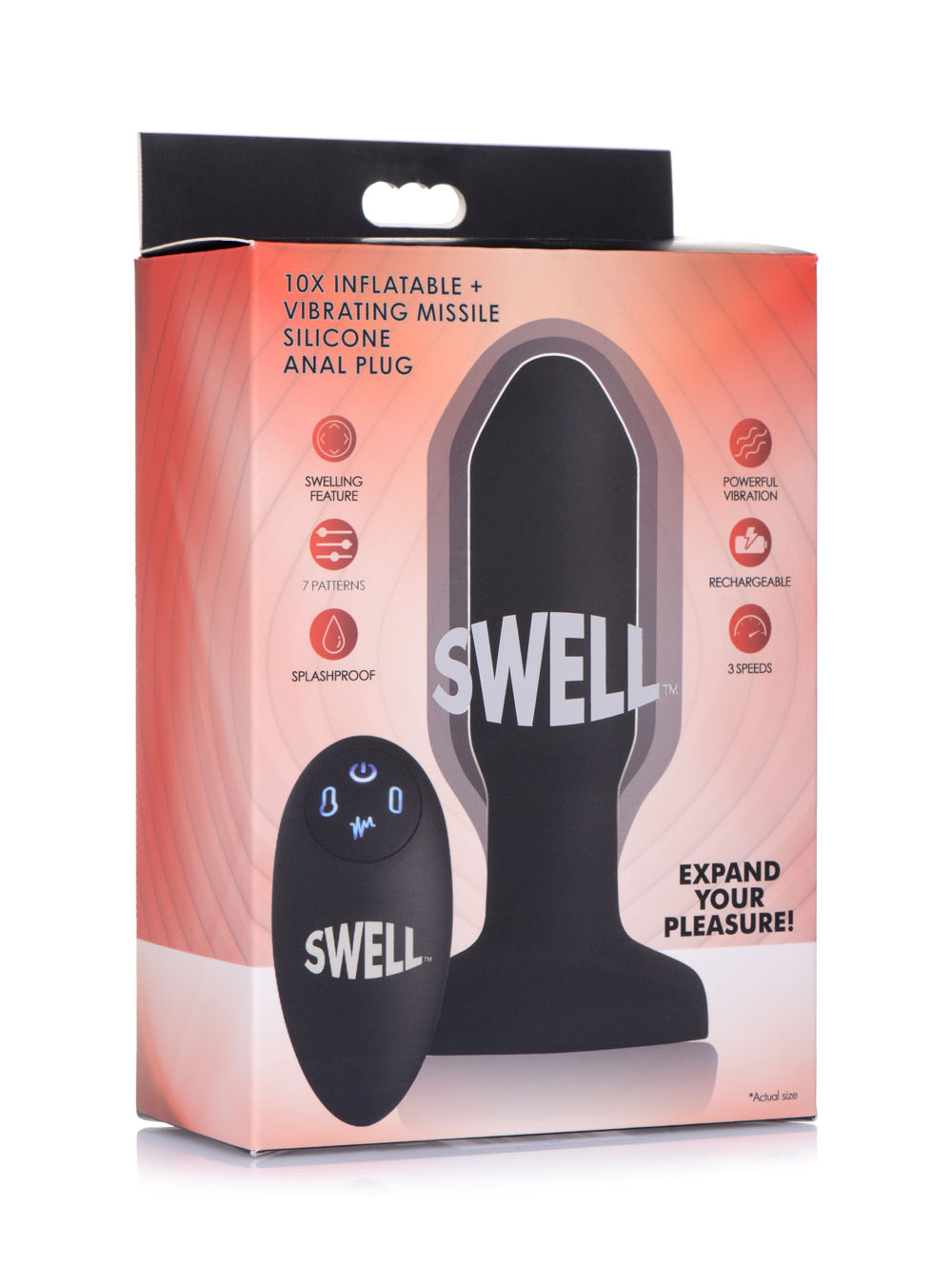 world's 1st remote control inflatable 10x missile anal plug
