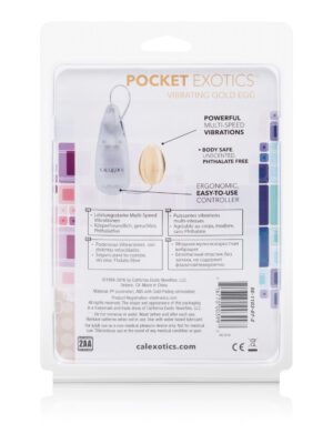 pocket exotics vibrating egg gold