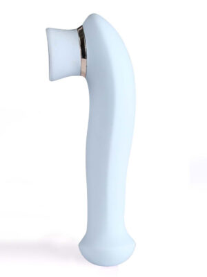 destiny 15 function rechargeable vibrating suction wand blue