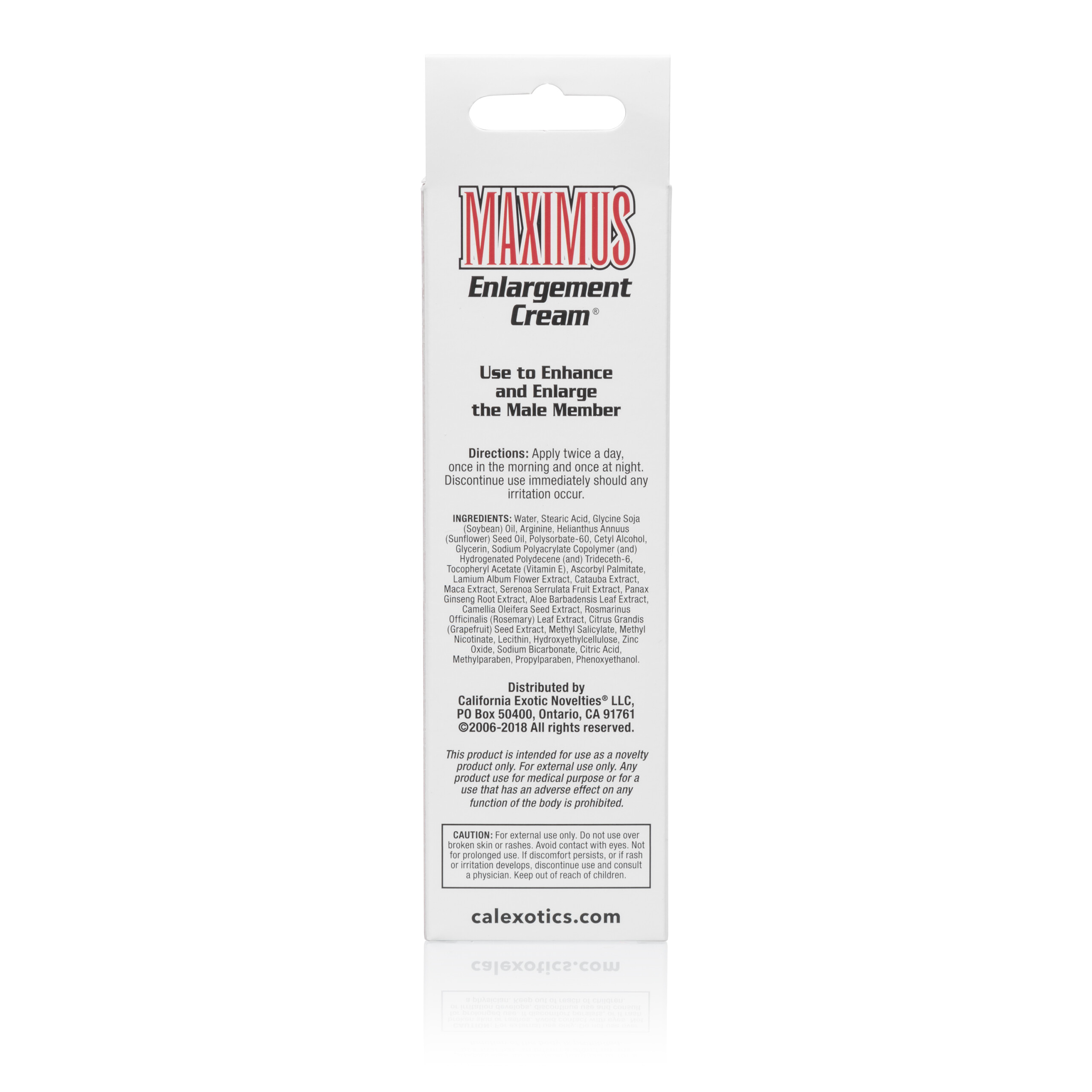 maximus enlargement cream packaged