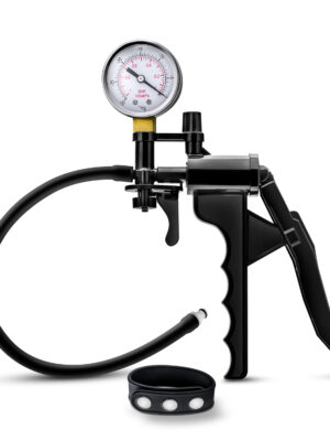performance gauge pump pistol with silicone tubing & silicone cock strap black