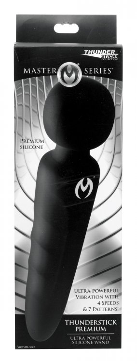 thunderstick premium ultra powerful silicone rechargeable wand
