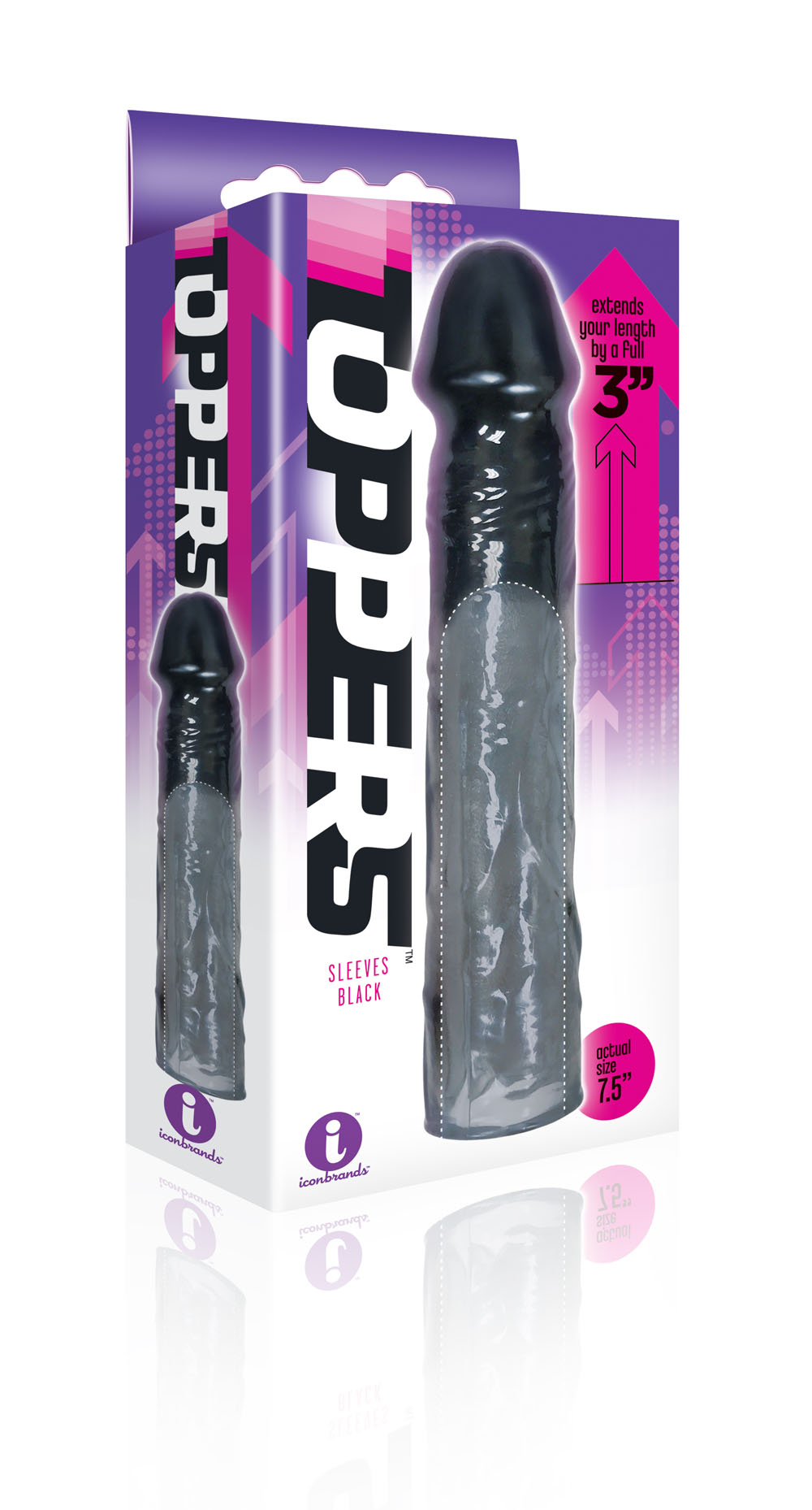 the 9's toppers black extender sleeve the 9's toppers black extender sleeve