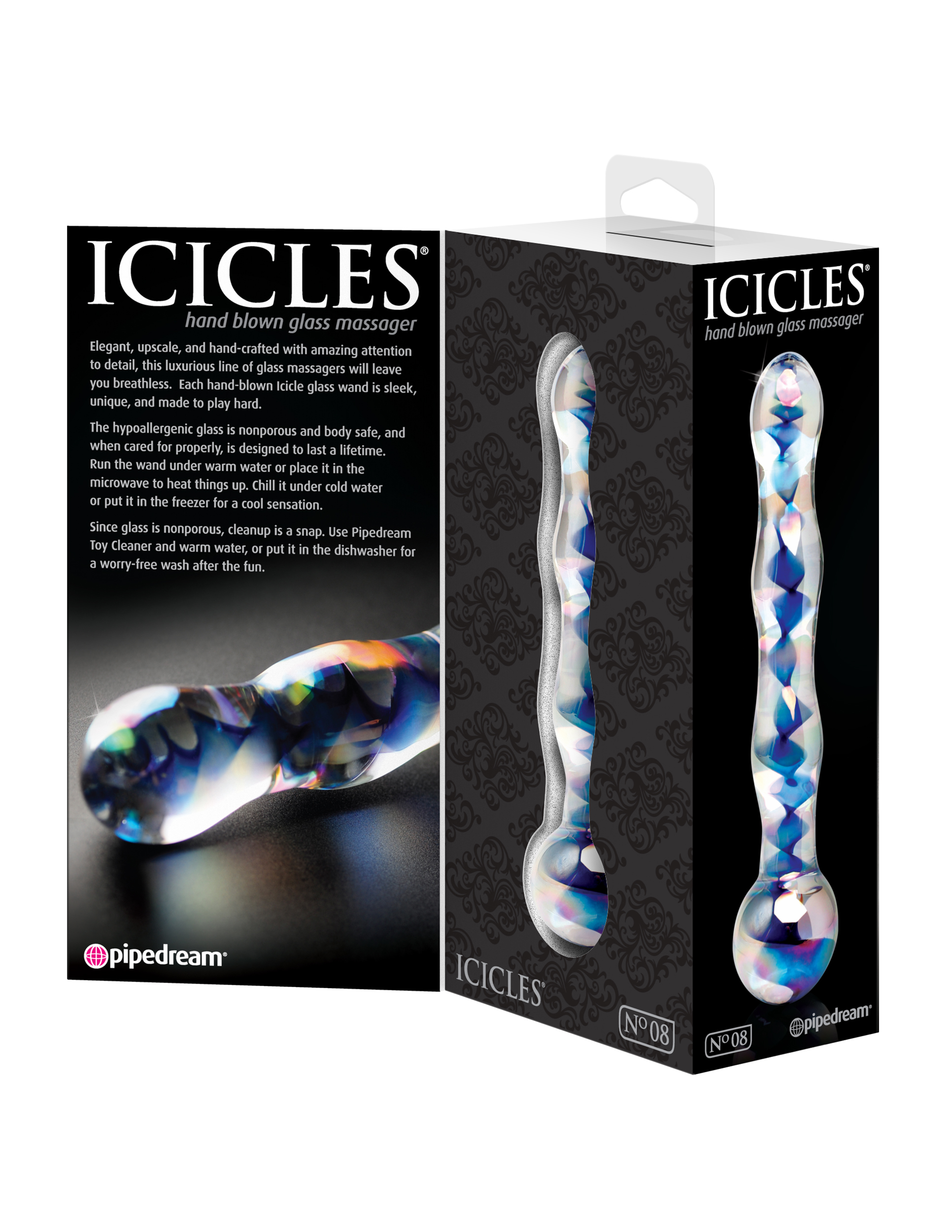 icicles no. 8 clear / blue