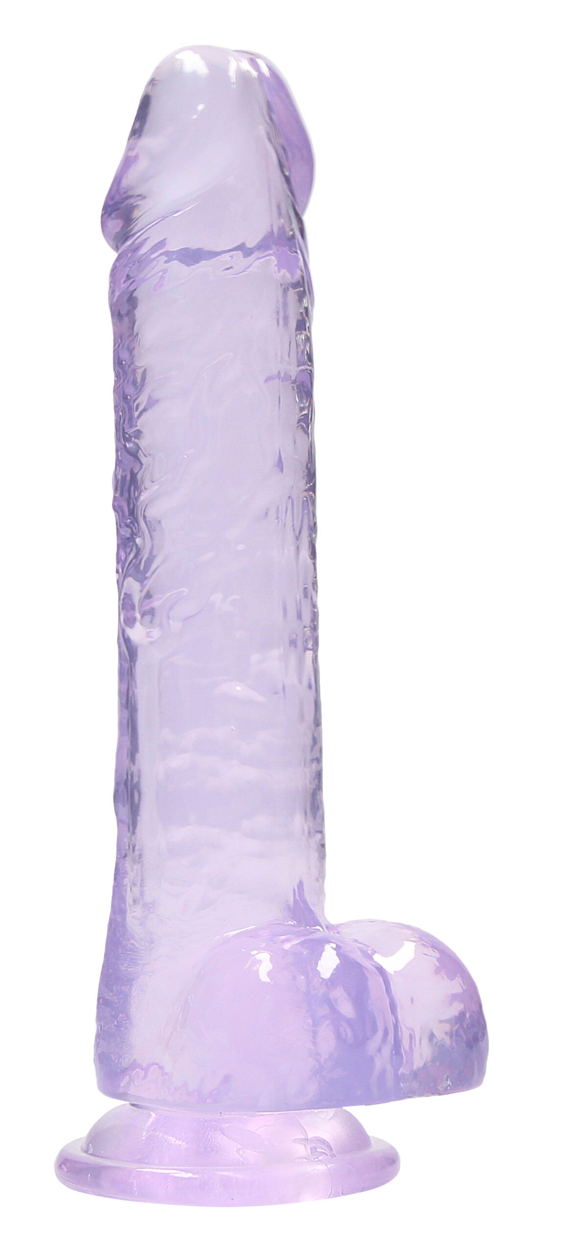 8 inch realistic dildo with balls purple