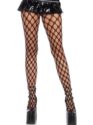 jumbo pothole net tights black one size