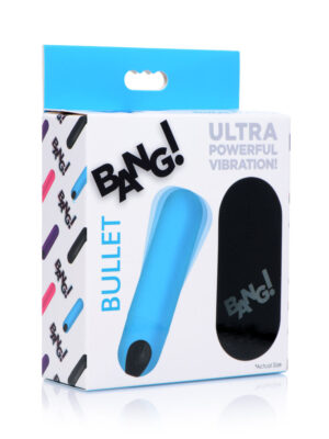 bang vibrating bullet with remote control blue