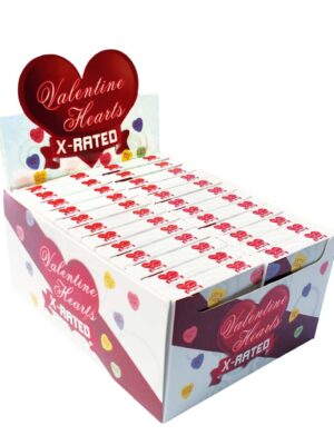 valentine hearts x rated candy 24 count display