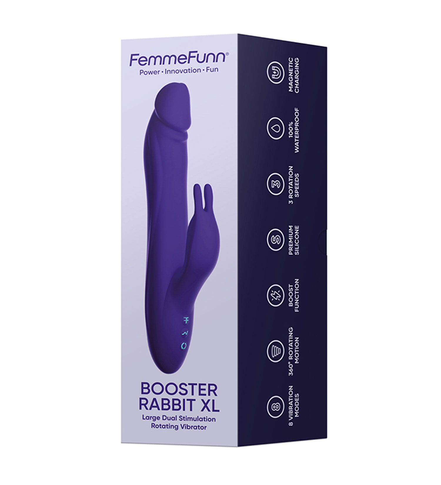 booster rabbit xl dark purple