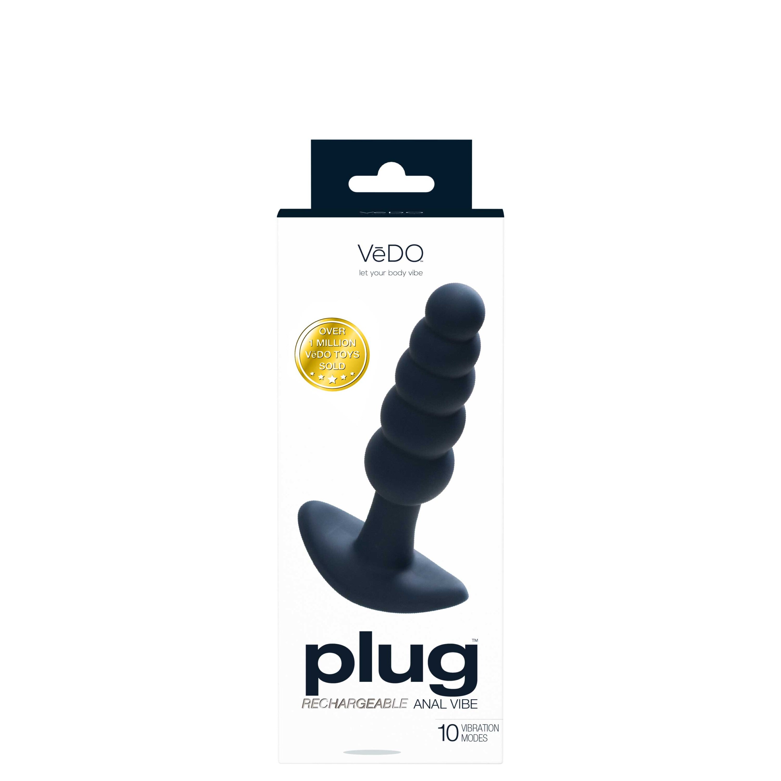 plug rechargeable anal vibe black pearl