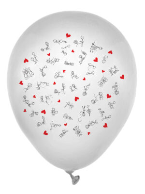 dirty balloons stick figure style 8 pack
