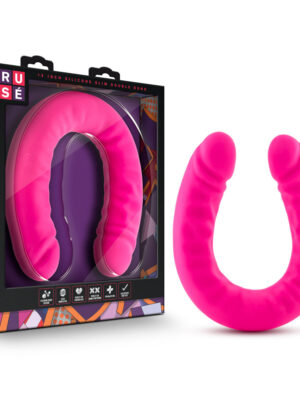 ruse 18 inch silicone slim double dong hot pink ruse 18 inch silicone slim double dong hot pink