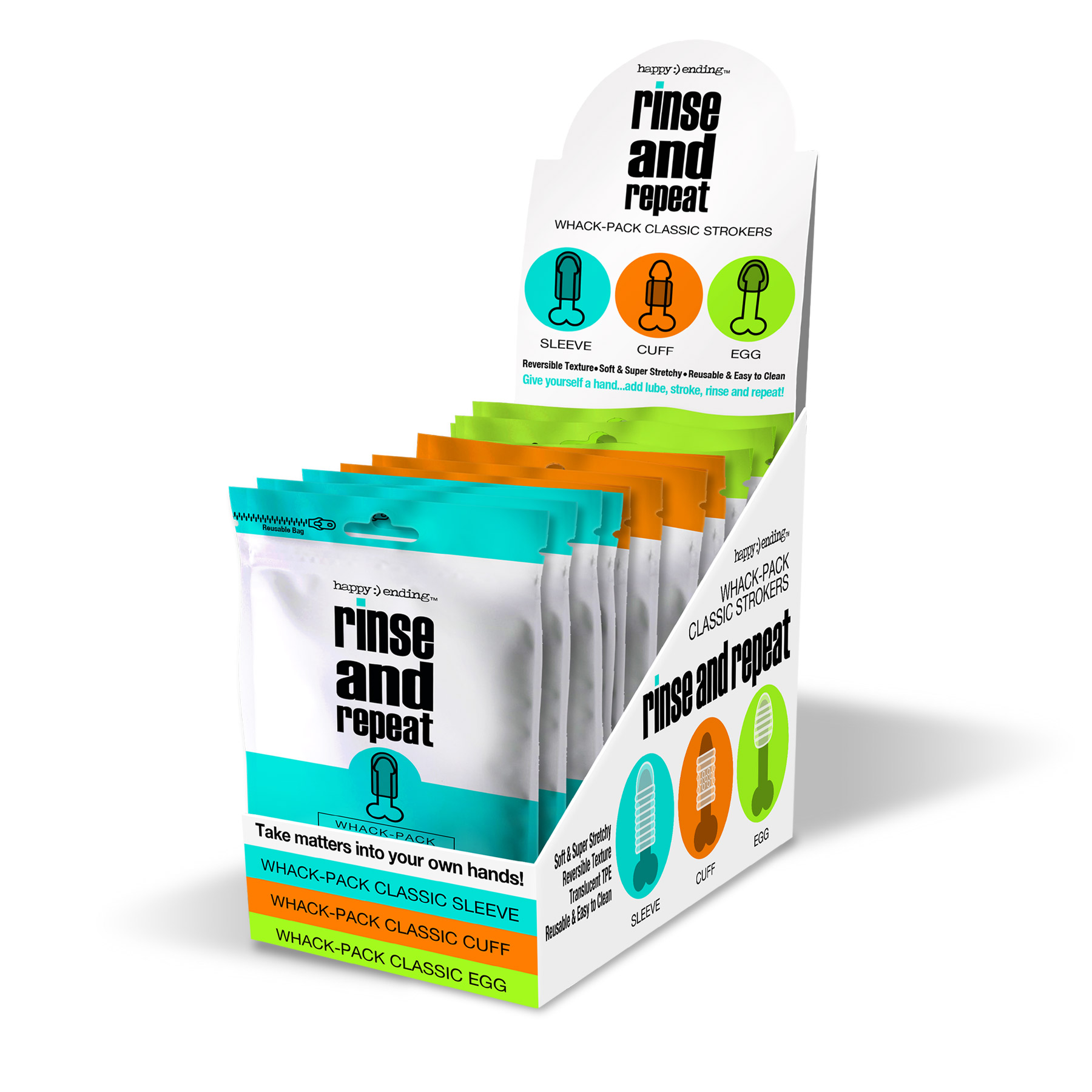 happy ending rinse and repeat whack pack pop 12 piece assorted