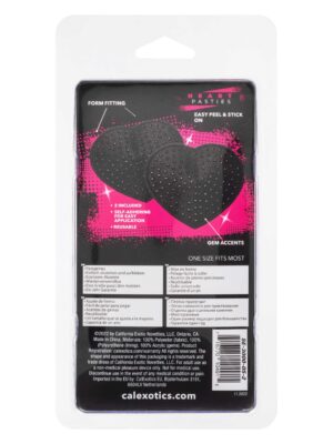 radiance heart pasties black
