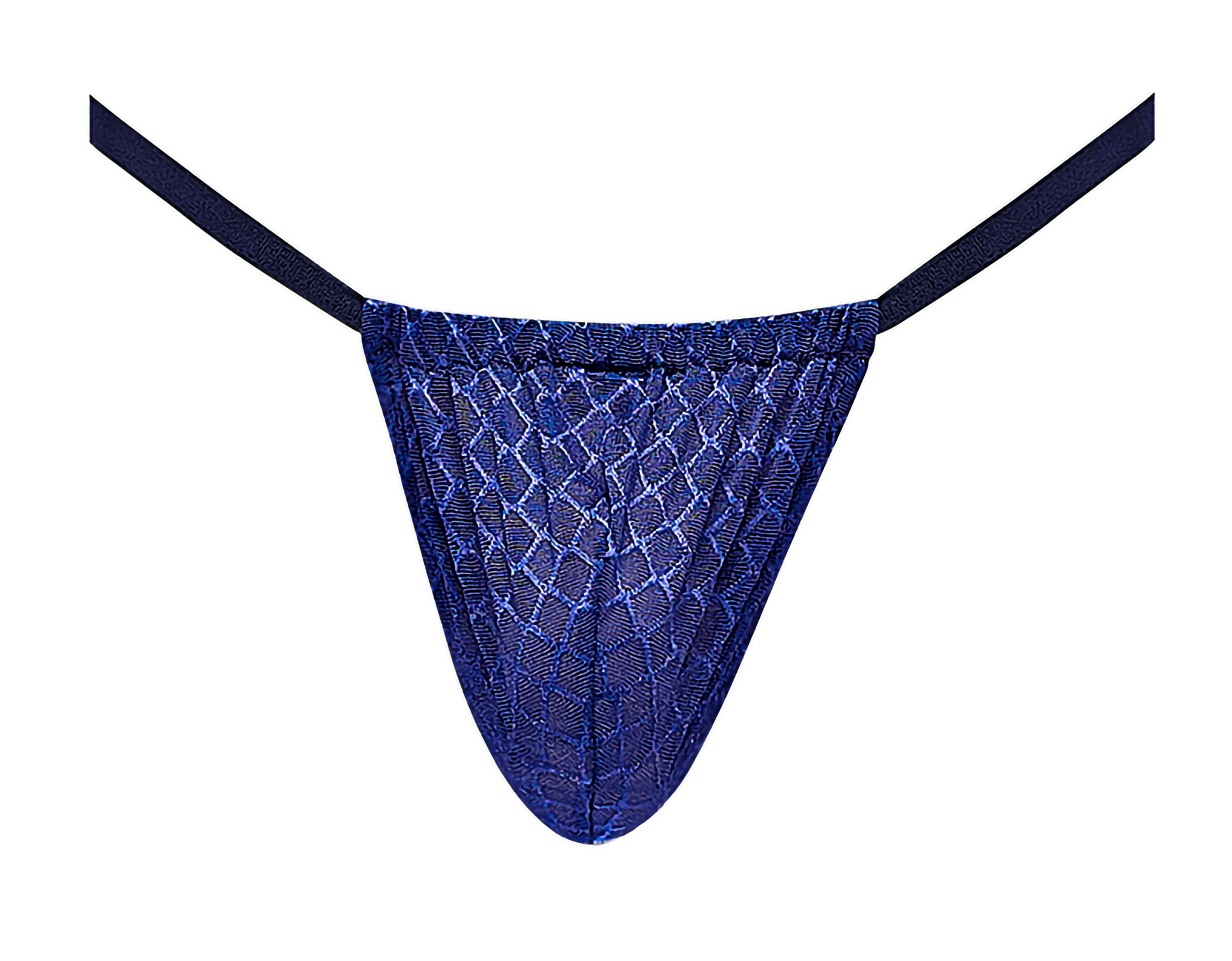 diamond mesh posing strap one size navy