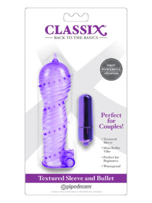 classix textured sleeve & bullet purple