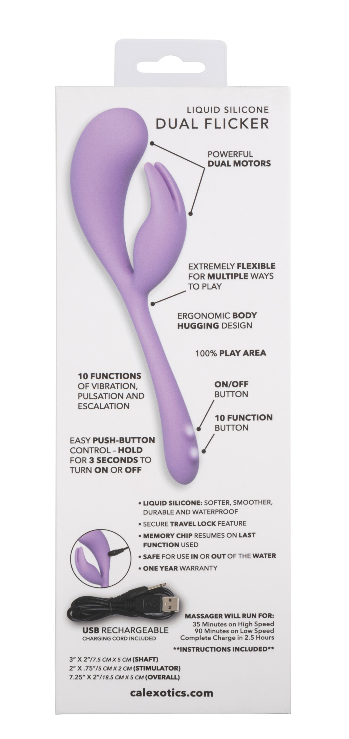 elle liquid silicone dual flicker